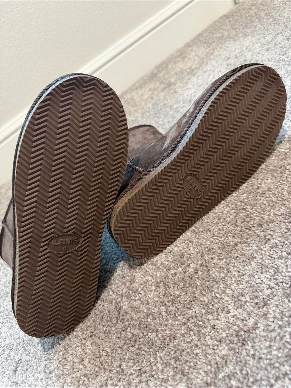 Kids Cozy Faux-Suede Tall Brown Boots